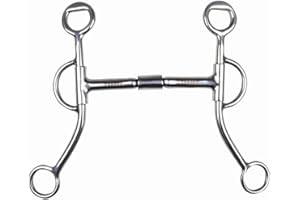 HKM 4354 Snaffle Bit with Shanks, Billy Allen Western Bit Copper Insert, 145