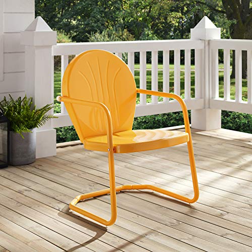 Crosley Furniture CO1001ATG Griffith Retro Metal Outdoor Chair