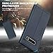 Galaxy S10+ Plus Case, SHIELDON Genuine Leather Galaxy Wallet Case Folio Cover Kickstand with Credit Card Slots Full Protection Magnetic Case Compatible with Galaxy S10 Plus (6.4 Inch) - Dark Blue