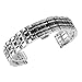 Beauty7 Black/Silver Two Tone 22mm Polished Stainless Steel Solid Link Watch Band Kit Bracelet Strap Replacement Butterfly Buckle Clasp