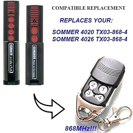 Télécommande sommer tx03 868 4 Télécommande sommer tx03 868 4