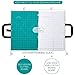 Quilting Cutting and Pressing Mat - 18 x 12 Inches Portable Foldaway Quilter's Station - Self Healing Folding Rotary Cutting Mat for Quilting and Gridded Ironing Pressing Pad