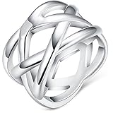BOHG Jewelry Womens 925 Sterling Silver Plated Fashion Double 