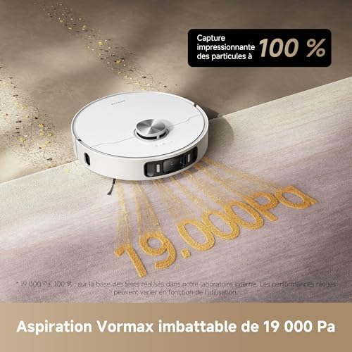 L40 Ultra AE Robot Aspirateur, 19 000 Pa Aspiration Puissante