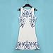 Fedi Sexy Women Sleeveless Floral Sundress Evening Cocktail Party Mini Maxi Dress Asian Size XL