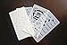 Bullet Journal Stencil 24 Piece Set by Greenfield with the Latest New Patterns Available for Scrapbooking and DIY Craft Projects