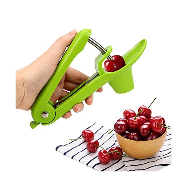 MEETOZ-Cherry-Pitter-RemoverCherry-Fruit-Kitchen-Olive-Core-Remove-Pit-Tool-Seed-Gadget-Stoner-Corer-Pitter-RemoverPortable-Cherry-Pitter-Tool-Kitchen-aid-with-Space-Saving-Lock-Design-Green MEETOZ Cherry Pitter Remover,Cherry Fruit Kitchen Olive Core Remove Pit Tool Seed Gadget Stoner Corer Pitter Remover…