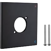 RAINREVIVE Replacement Escutcheon Plate for Delta 13/14 Series, for One-Handle Tub and Shower Faucets, Single Metal Square Sh