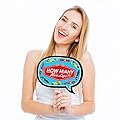 Funny Letâ€™s Go Racing - Racecar - Baby Shower or Race Car Birthday Party Photo Booth Props Kit - 10 Piece