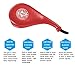 Taekwondo Kick Pad, Pack of 2 Taekwondo Durable Kick Pad Target Tae Kwon Do Karate Kickboxing Training (Red) Taekwondo Sparring Gear Tae Kwon Do Hand Slap Pads