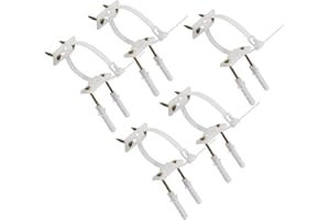 Fokmuaex 5-Pack Furniture Anti Tip Kit, Heavy Duty Nylon Wall Anchors & Safety Straps for Cabinets, Dressers, Bookcases, TV S