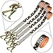 VULCAN Car Tie Down Strap Only - RTJ Hooks - 96 Inch - 4 Pack - Silver Series - 3,300 Pound Safe Working Load