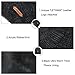 LETHMIK Unique Ribbed Knit Beanie Warm Thick Fleece Lined Hat Mens Winter Skull Cap Black
