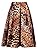 CHARLES RICHARDS CR Women's Print Floral Tiger Pattern Midi Skirt