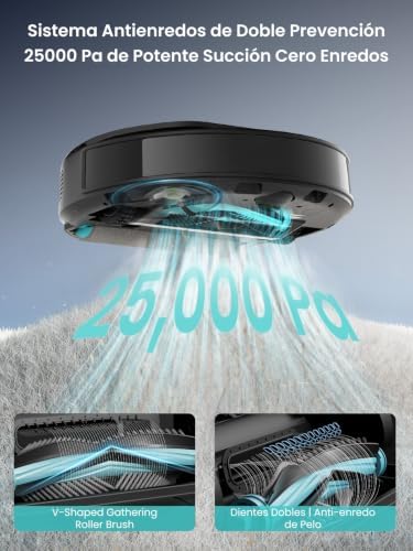 M5 MAX Robot Aspirador y Fregasuelos con Base de Autovaciado