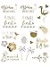 Bachelorettesy Wedding Temporary Tattoos 6 Sheets Bride Bachelorette Stickers 100+ Metallic Gold Tattoos for Bridal Party, Bachelorette Trip, Bridal Shower Party Decorations, Party Favors (Summer)