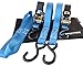 Tie Down Straps Ratchet Straps - Extreme 733lb Load Cap - 2200lb Break Strength. Davstrom Pro-Pack 2 x 15ft + Soft Loops + Bonus Tool Bag. Heavy Duty for Motorbike Kayak Camping Moving. Great Gift