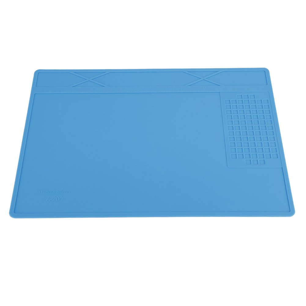 Anti-Static Heat Insulation Pad Heat-Resistant Maintenance Pad Desk Insulation Silicone Station Mat for Mobile Phone Computer Repair