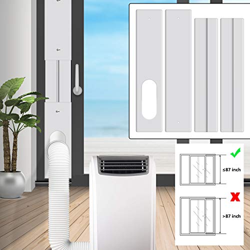 gulrear Sliding Door Air Conditioner Kit,Max Adjustable Length 220cm