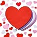 324 Pieces Foam Hearts 24 Pieces 6 Inches Valentines Large Craft Heart Decor, 300 Pieces Small Foam Hearts Self Adhesive Hearts Stickers for Valentine's Day Mother's Day DIY Crafts (Blank)