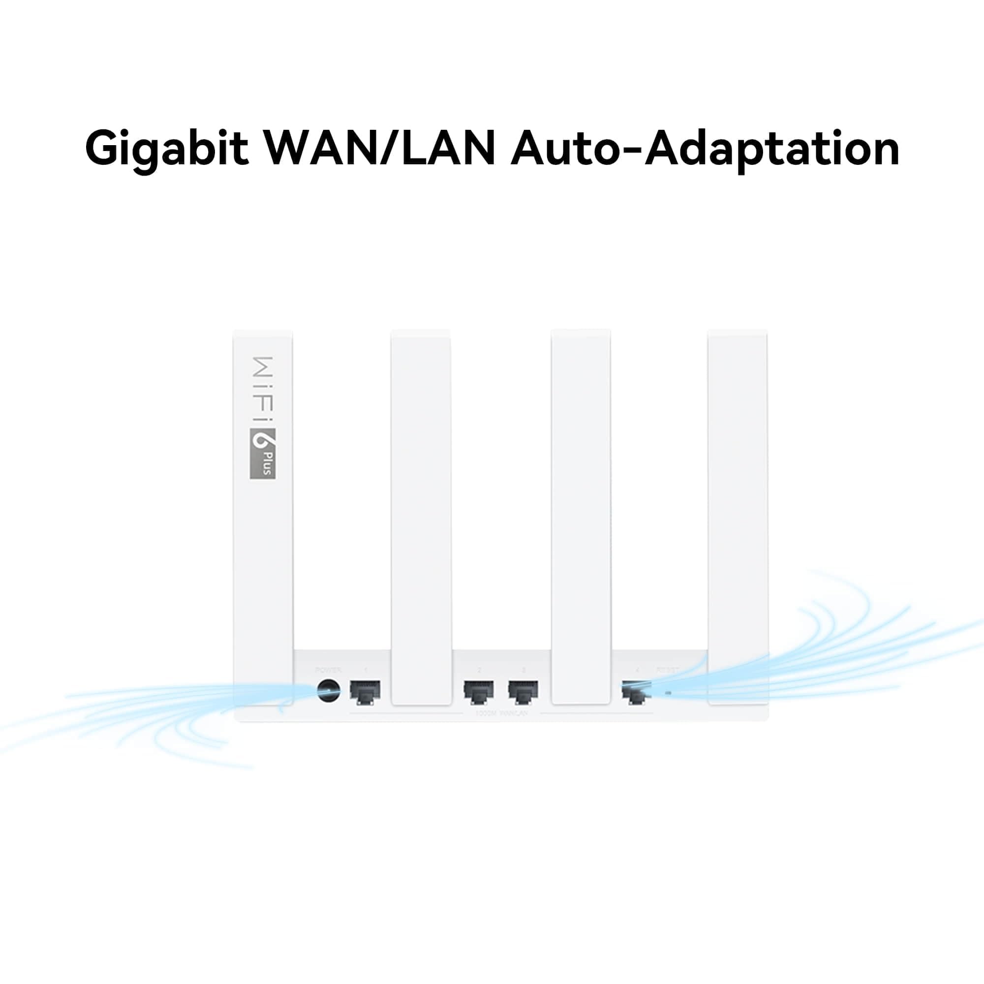 HUAWEI WiFi AX3, Wi-Fi 6 AX3000 Gigabit Dual Band Wireless Router, 4 WAN/LAN auto adaptive GE ports, HomeSec™ Security, Ideal for Gaming Xbox/PS5/Steam and 8K, Amazon Exclusive