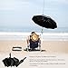 EveShine Windproof Travel Umbrella, 10 Ribs Auto Open/Close Windproof Travel Umbrella with Teflon Coating