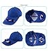 Blue Solar Energy Belt Recharge Storage Belt Switch Fan Cap Sun hat Peaked Cap Adjustable Size