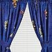 Viacom International 4pc Teenage Mutant Ninja Turtles Curtain Set TMNT Time to Shell Up Drapes with Tie-Backs