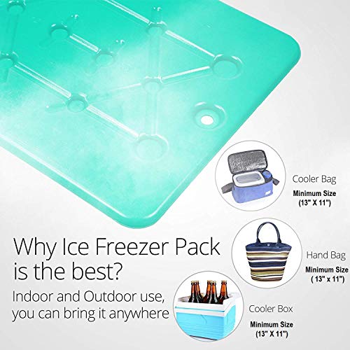 Large Ice Packs For Coolers and Ice Chest by Portion/Perfect 20