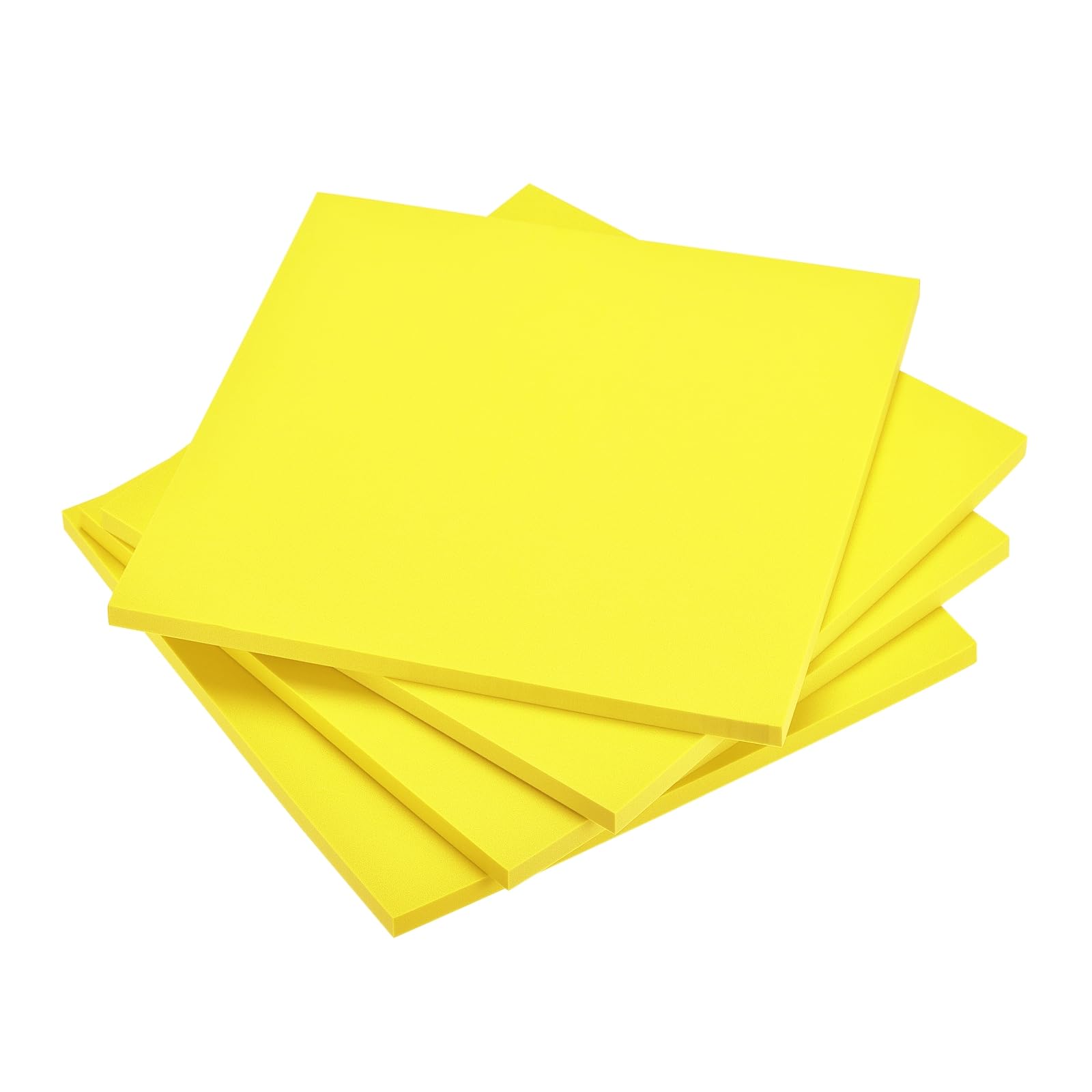 DMiotech 4 Pack 9.8 x 9.8 Inch 10mm Thick EVA Foam Sheets for Arts and Crafts Craft Foam Sheets Yellow
