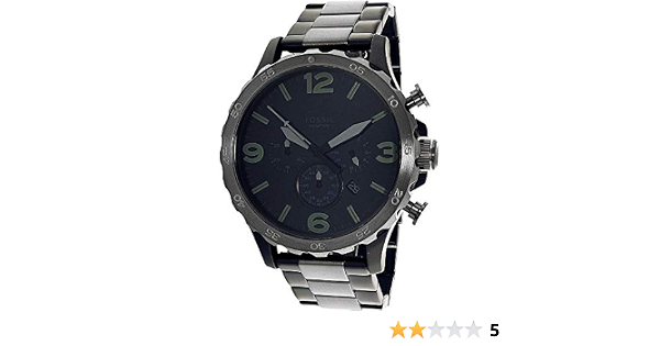 Black Dial Stainless Steel Band Watch 