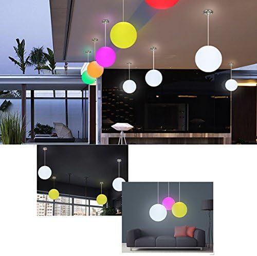 LgoodL LED Ball Light, Rechargeable Remote Control Cordless 16 RGB Colors Decorative Waterproof Night Lights Indoor Outdoor Decorative Park Landscape Lights 19.8INCH