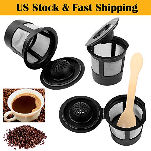 image for CDJX Reusable K Cups,12 Pack Coffee Filter Cup Compatible with Keurig 