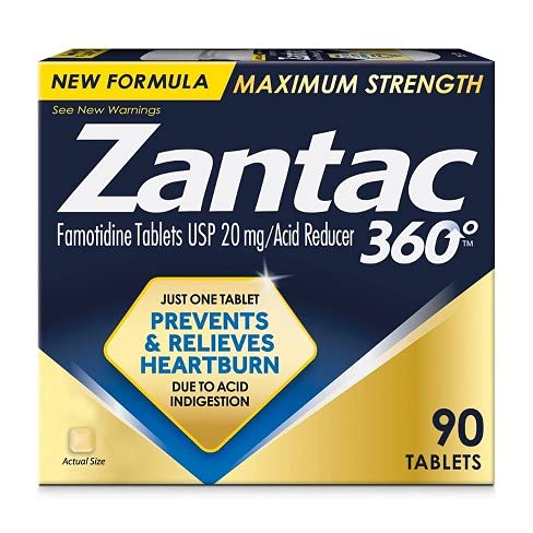 ZANTAC 20MG DIGESTIVE HEALTH TABLETS – 90CT