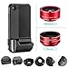 Enpornk iPhone 7 Camera Lens & Case, Included 3 in 1 198° Fisheye Lens & 15X Macro Lens & 0.63X Super Wide Angle Lens