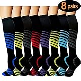 8 Pairs Compression Socks Women & Men -Best Medical