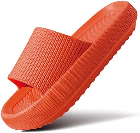 miscloder Cloud Slippers for Women and Men Pillow Slippers Non-Slip Shower  Slides Bathroom Sandals | Super Comfy | Cushion Thick Sole, Orange, 8.5-9  Women/7-8 Men price in Saudi Arabia | Amazon Saudi Arabia | kanbkam