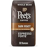 Peet
s Coffee, Dark Roast Whole Bean Coffee - Espresso Forte 32 Ounce Bag