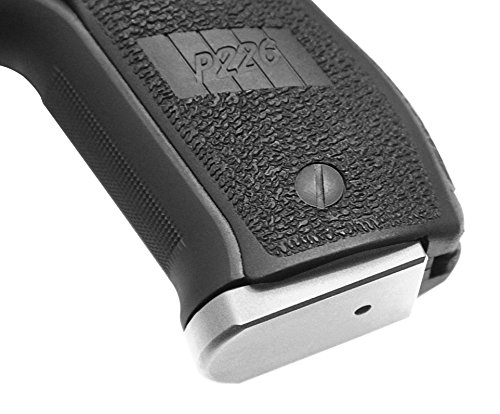 NDZ Performance for Sig Sauer P226 Magazine Base Plate 9MM .40 .357 Silver Lacrosse Sticks Crossed