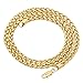 5mm 14k Gold Plated Wheat Chain Necklace, 18