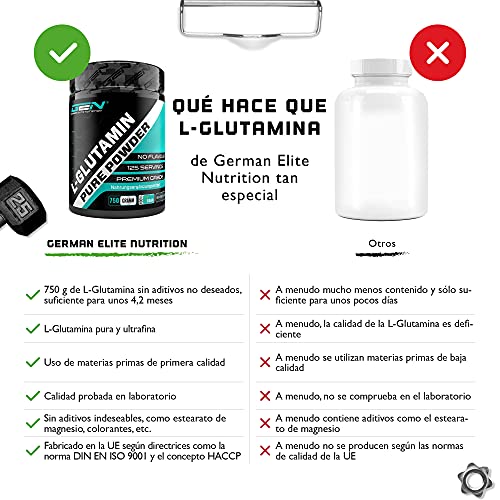Fairvital | L-glutammina In Polvere - Per 100 Giorni - VEGAN - Dose Elevata - 500g - Aminoacido Senza Additivi - Foto 9