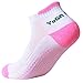 4 Pairs Non Slip Skid Yoga Pilates Socks with Grips Cotton for Women (set1)
