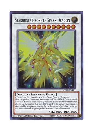 Amazon 遊戯王 英語版 Cibr Ense1 Stardust Chronicle Spark Dragon