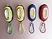 【2 Pack】Elecrainbow Magnetic Pocket Key Chain Flashlight/ COB Super Brightness with Carabiner, Red & Yellow
