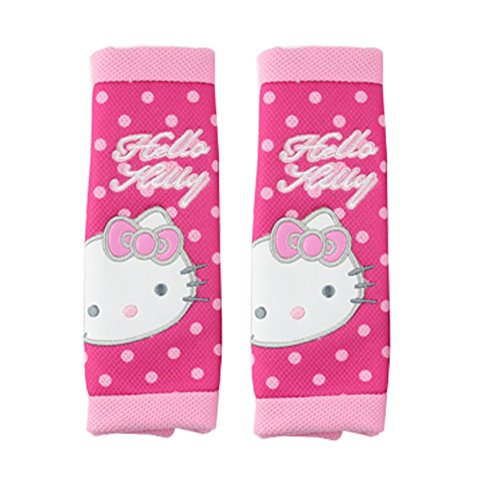 Finex Hello Kitty Polka Dot Car Seat Belt Sets Cover (2pcs)