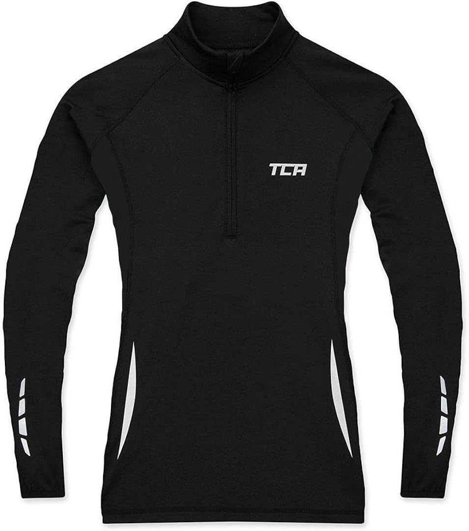 TCA Women's Winter Run Half-Zip Long Sleeve Running Top: Clothing