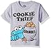 Sesame Street boys Sesame Street Short Sleeve T-shirt - Elmo, Cookie Moster T Shirt, Gray, 3 US