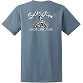 Salty Joes Men's Graphic Logo Heavyweight Cotton T-Shirts in Regular, Big and Tall