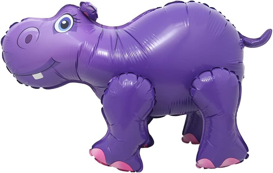 Hippo 3D Animal Foil Balloon, 60cm