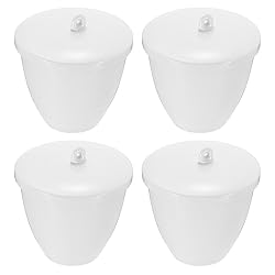 PATIKIL Lab Porcelain Crucible with Lid 300ml